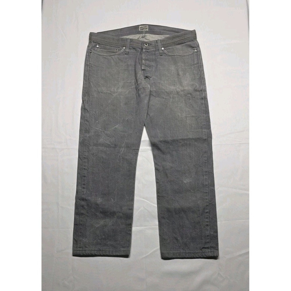 Naked & Famous Weird Guy Grey Selvedge Denim Jeans Mens 36x29 Gray Canada Made